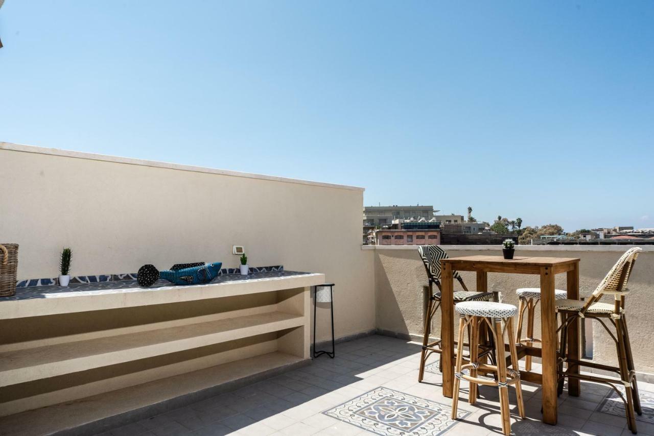 Duplex With Sea View Terrace Above The Flea Market Tel Aviv Dış mekan fotoğraf